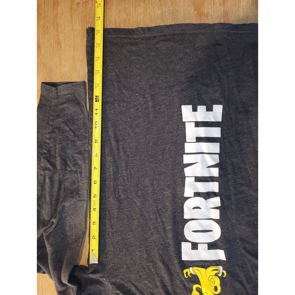 Fortnite Peely Lightweight Hoodie Shirt | Boy’s XL | Charcoal Gray - Picture 4 of 4